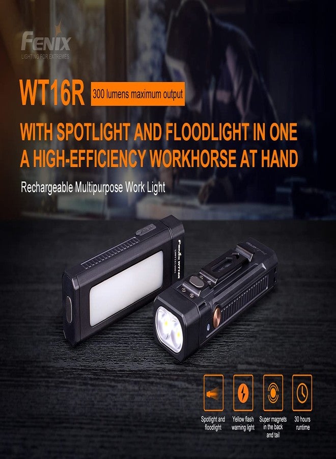 Fenix WT16R Magnetic Rechargeable Worklight with Side Flood Light - Image 4